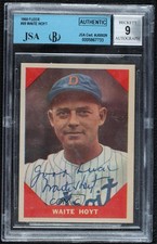 JSA Certified 1960 Fleer Baseball Greats Waite Hoyt #69 Encased by BGS HOF 0q3
