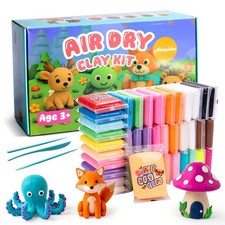 Air Dry Clay for Kids 36 Colors Soft Modeling Clay Kit, Non-Toxic, DIY Model