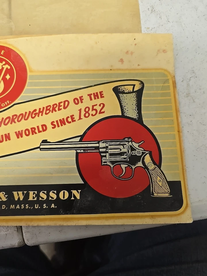 Rare 1940s Smith And Wesson Water Decal - Image 4 of 4