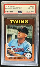 1975 Topps Harmon Killebrew #640 Twins PSA 4