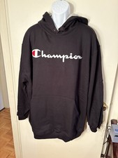 NWT Men s Champion Black Fleece Hooded Sweatshirt Size 3X