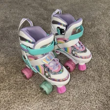 Girls Sulifeel Sport Roller Skates Eu 28-31 Us 9-12  Adjustible with LED lights