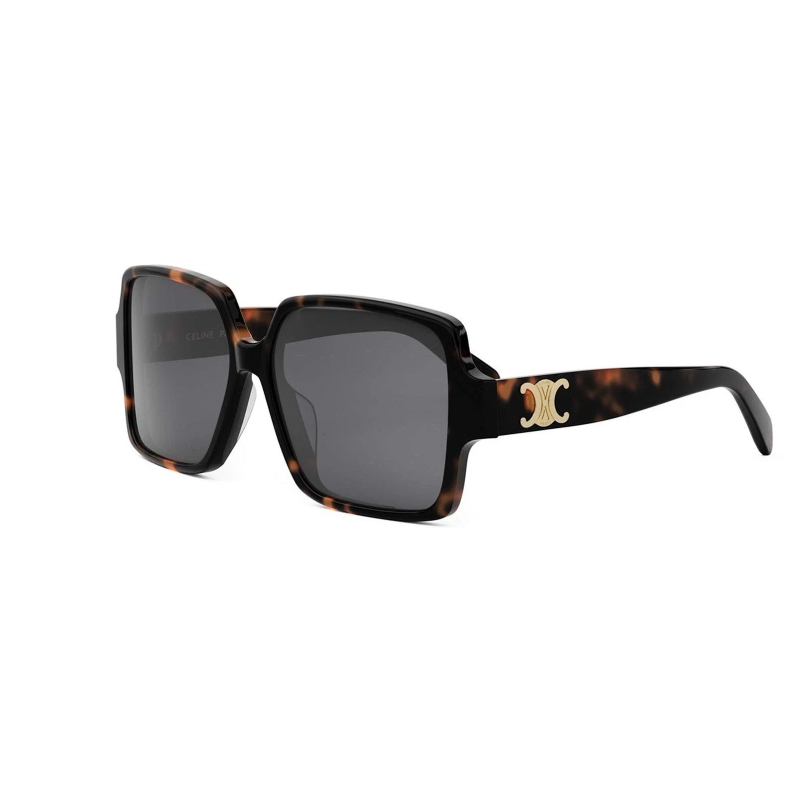 Celine — Celine CL40316U 52A Triomphe Women Sunglasses Dark Havana Grey Lens AUTHENTIC
