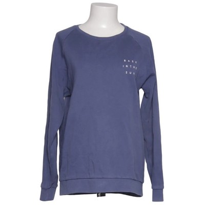 Bask in the Sun, Sweatshirt, Größe: M, Blau/Weiß, Bio-Baumwolle, Print #uYR