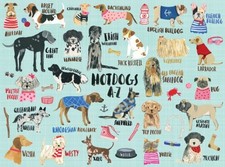Image of Hot Dogs AZ 1000 Piece Puzzle by Mudpuppy 9780735349094