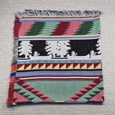 Mohawk Home Throw Blanket 56 x52 in. Multicolor Southwestern Acrylic USA Made
