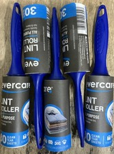 5 X Evercare Compact Travel Size 30-Sheet Lint Roller Remover