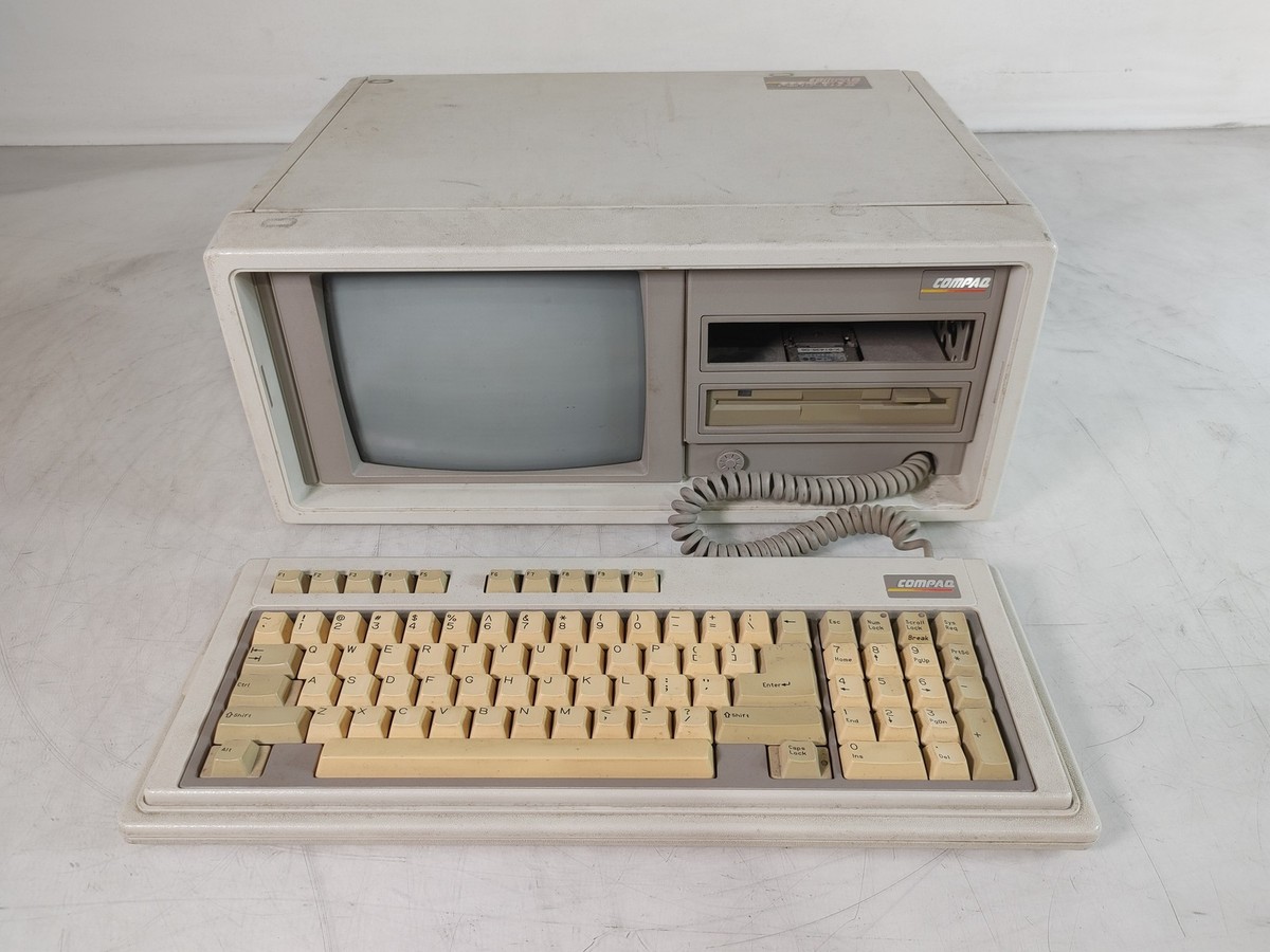 Vintage Compaq Portable II 2650 Intel 80286 8 MHz 2.5 MB RAM - No
