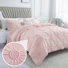 Swift Home Bedding Comforter Sets, Luxury and Lightweight 2-Piece Ruched 3D