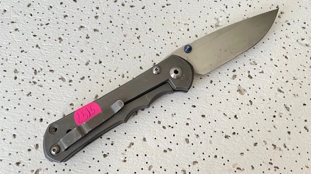 Chris Reeves Knives Folding Pocket Knife Small Sebenza Framelock 31 Titanium - Image 2 of 4