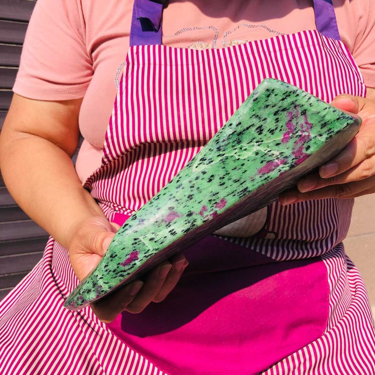 7.23LB Natural Red & green treasure Ruby Crystal Mineral Specimen Heals 2482