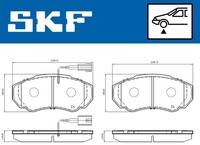 Vkbp 80273 E SKF Bremsbelagsatz, Scheibenbremse FüR CitroËN,Fiat,Peugeot