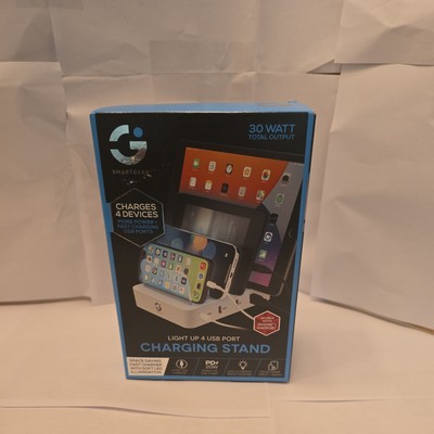 Smart Gear Charging Stand 4 Port USB Light Up Holds Phone Tablet Sealed Box