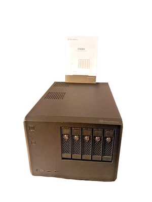 Silverstone SST-CS351 5 Bay SAS-12G/SATA-6G Hot Swap NAS Chassis  + MANUAL - image 1 of 4