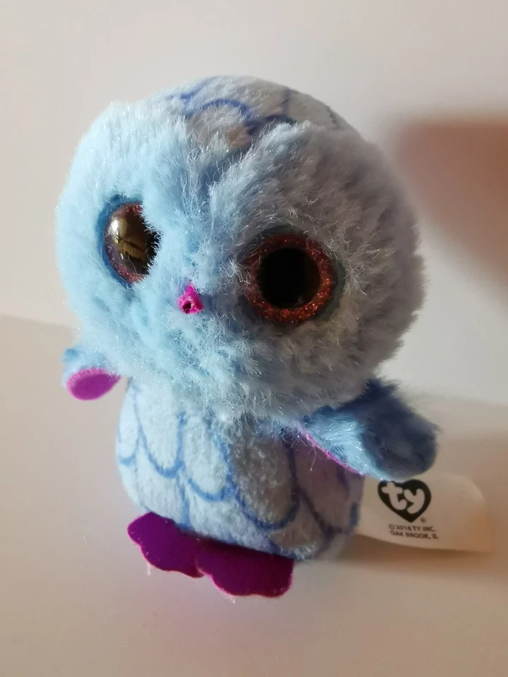 Ty Eule McDonald's 2016 Glubschis 2016, Happy Meal, ca. 9 cm, blau lila - Bild 4 von 4