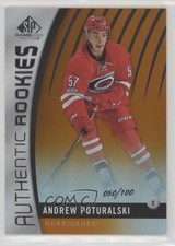 2017 SP Game Used Authentic Rookies Orange Rainbow 50/100 Andrew Poturalski 7l6