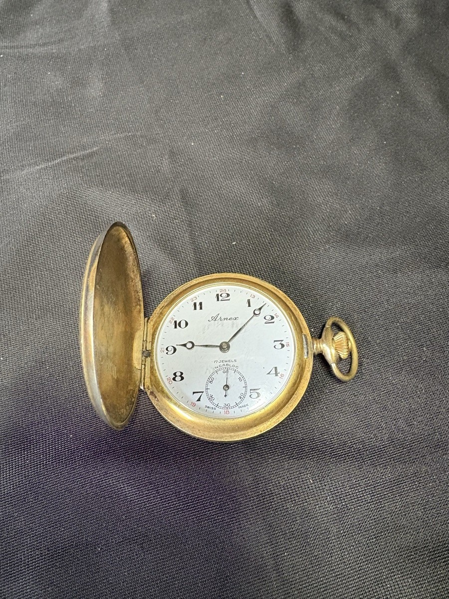 Arnex Pocket Watch 17 Jewels Incabloc Ancre De Precision Swiss