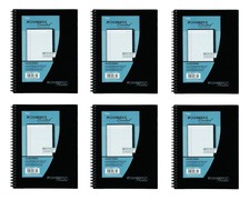 6 Pack of Mead Cambridge Wirebound Business Notebook, Legal Rule, 6 5/8 x 9 1...