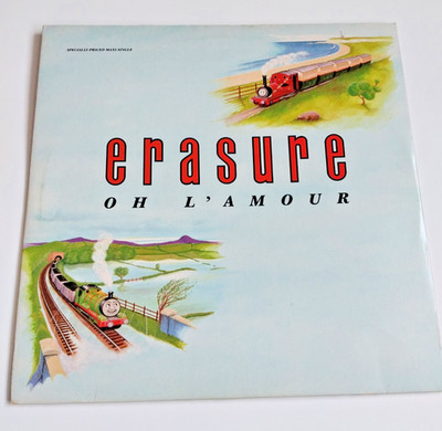 Erasure Oh Lamour 12'' Single Thomas The Tank Sleeve Mute Sire Electro, Synth-pop
