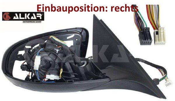Alkar 6360703 AußEnspiegel Rechts Spiegel AußEn FüR Mercedes-Benz-image
