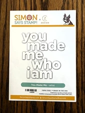 Simon Says Stamp You Made Me Who I Am Steel Craft Die – New, Discontinued