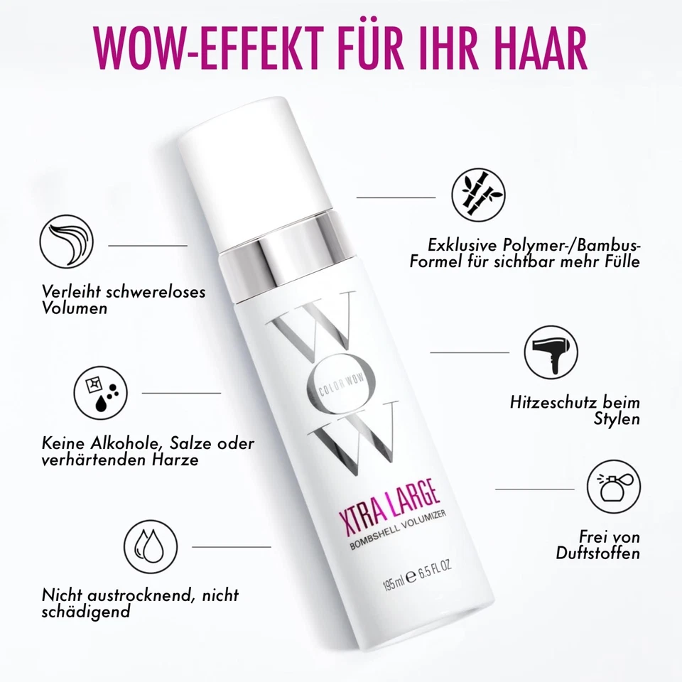 Color Wow Xtra Large Bombshell Volumizer Schaumfestiger Haarfestiger Haarstyling - Bild 3 von 4
