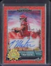 2025 Leaf Nation Saturday Orange Sparkle John Mateer 4/4 Auto RC Rookie