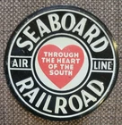 Vintage 1950’s Post Cereal Premium “Seaboard Railroad” Railroad Tin Sign