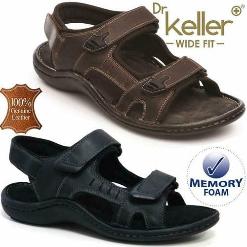 Mens Leather Summer Sandals Walking 