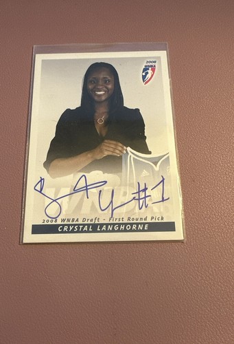 2007/08 Rittenhouse WNBA-Autograph Lot (2) w/ Crossley & Langhorne-NM/MT - Picture 4 of 4