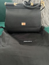 Dolce&gabbana Sicily Medium Textured-leather Tote Black