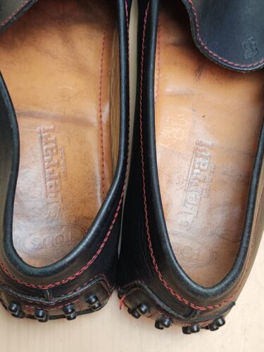 Tod's For Ferrari Men's Black Leather Slip On Loafer Driving Shoes Size 9.5 - Picture 7 of 10