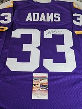 Jamal Adams Autographed/Signed Jersey JSA COA Purple Custom Jersey 