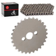 Sprocket Cam Camshaft 28T W/ Timing Chain For Honda 1979-1999 XR80R XR80 XL80S