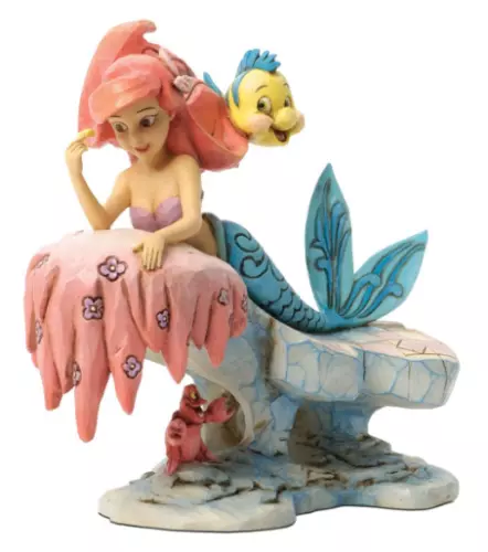 Disney Little Mermaid Ariel on Rock Dreaming Enesco Figurine
