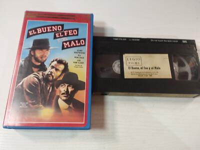 El Bueno El Feo y el Malo Clint Eastwood Van Cleef Western - VHS Cinta Spanisch