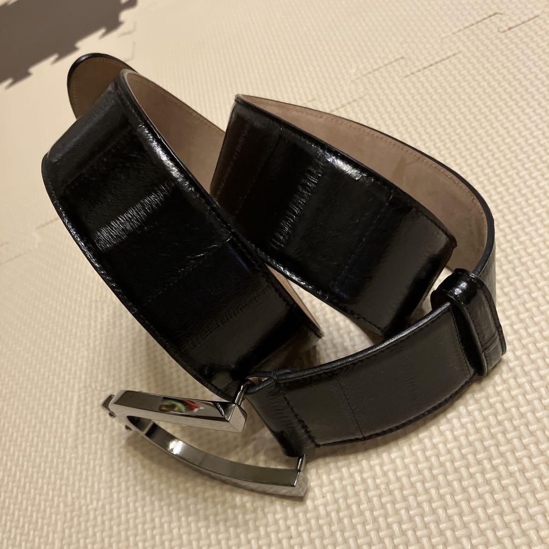 Dolce&Gabbana Men Black Leather Belt Bc2567 Luxury Designer