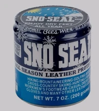 SNO SEAL All Season Leather Protector Beeswax WATERPROOFING Boots MORE Atsko 7oz