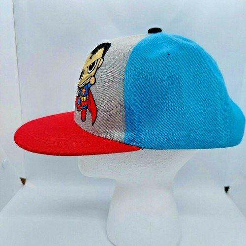 Six Flags Texas - Blue Red Gray Snapback with Superboy Logo New - Picture 3 of 8