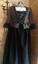 Colonial 4 piece short jacket petticoat stomacher and chemise bust size up to 48