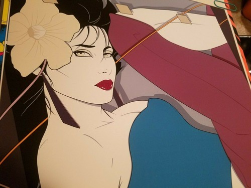 PÓSTER DE MUJER SEXY PATRICK NAGEL MIRAGE 1986 DE COLECCIÓN D GENARO GALERÍA 24""x 35"" #1 - Imagen 4 de 10