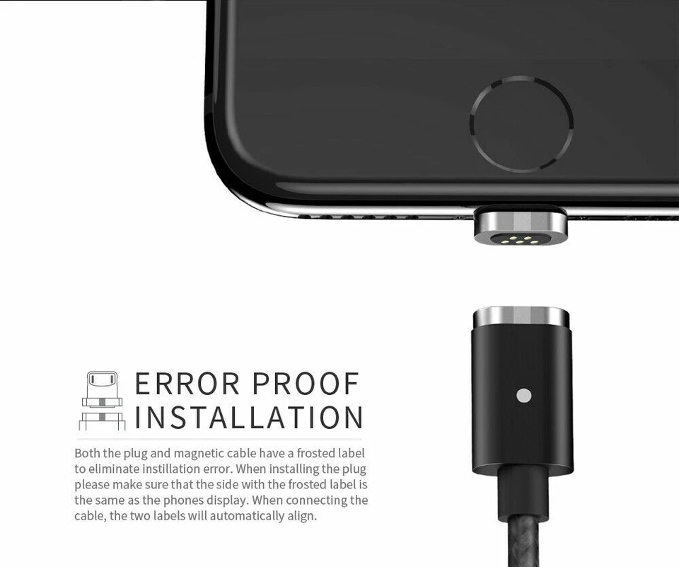 Cable de carga magnético micro tipo C WSKEN Mini 2 para iPhone 12 11 Samsung Android Foto 2 de 4