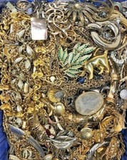 Estate Jewelry Lot ALL GOOD Wearable Resell Vintage Now 12+ Pcs Brooch Earring 