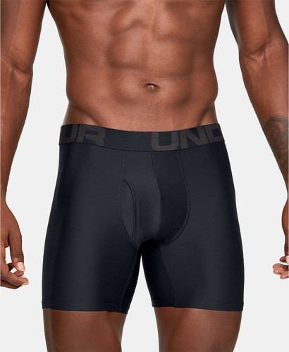 Under Armour Men's Black Tech 6" Boxerjock Boxer Briefs Men's 2 Pack Sz L L71712