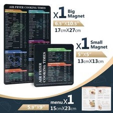 Air Fryer Magnetic Cheap Sheet And Recipes Set Cooking Times Chart Fridge Magnet