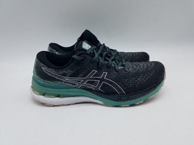 Asics Gel-Kayano 28 Women's Size 8.5 Running Shoes Black Green | eBay