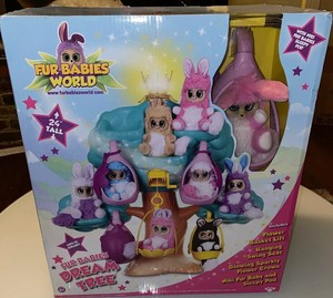 fur babies world dream tree playset