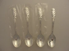 4 VTG KELLOGG TONY THE TIGER SILVER PLATE SPOONS 1965 NEW OLD STOCK  LOT * 91