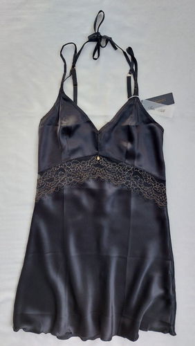 NEW Intimissimi Sexy Babydoll 100% Silk Black S