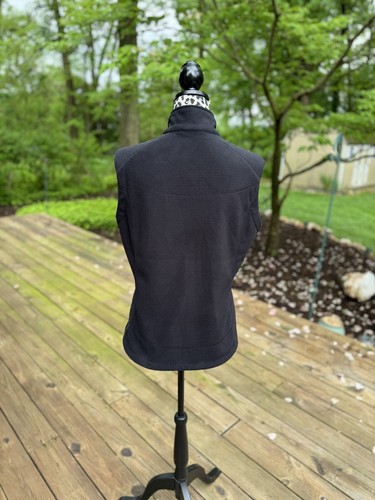 REI Damen Fleece Weste M schwarz grau Wandern mittelschwer Lagenlook Outdoor - Bild 2 von 7